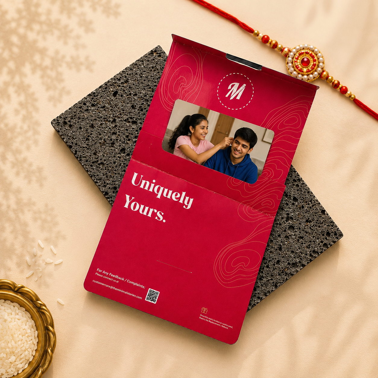 Certified Siblings Wallet Card – Personalized Rakhi Gift