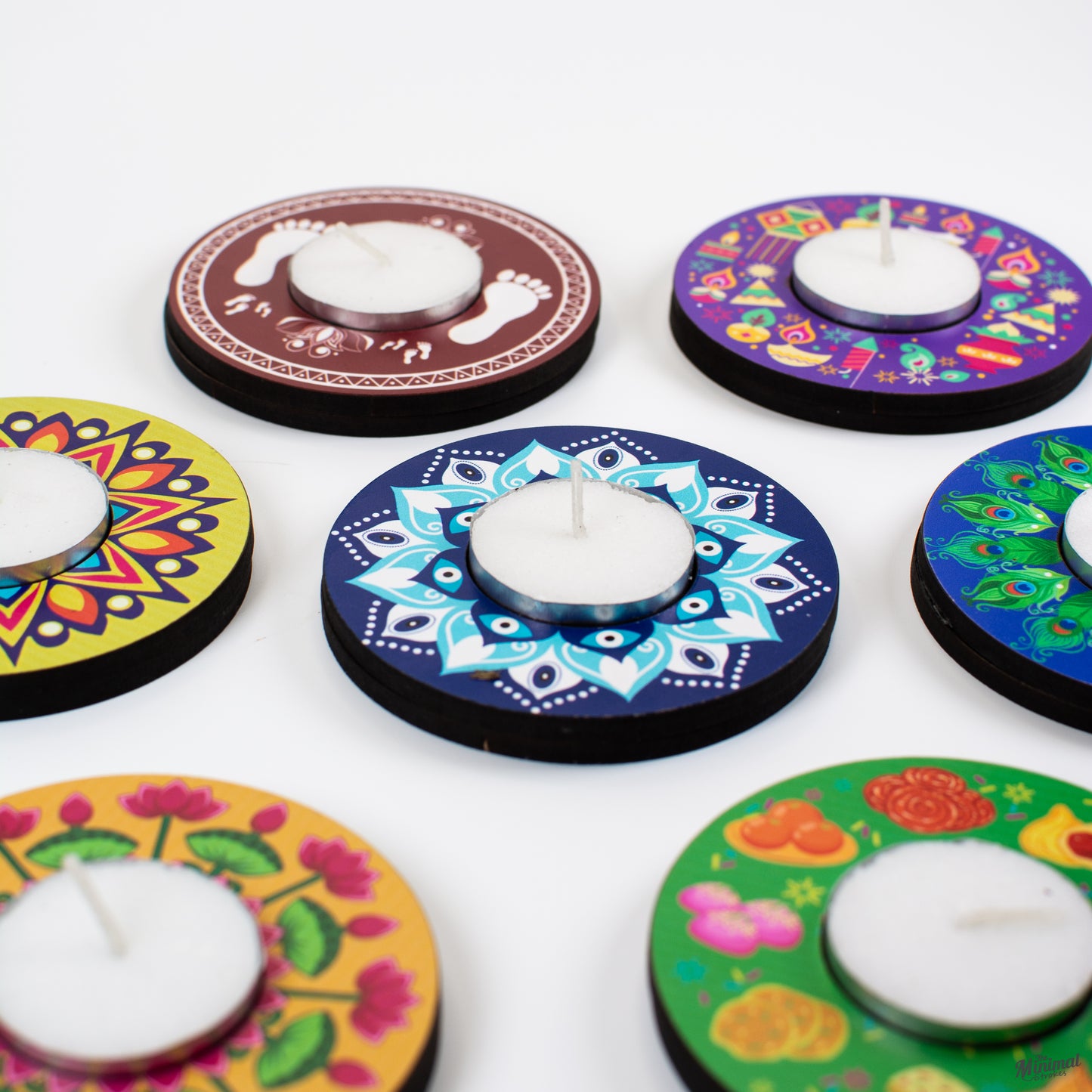 Diya Holder - Assorted Hamper (Pack of 4)