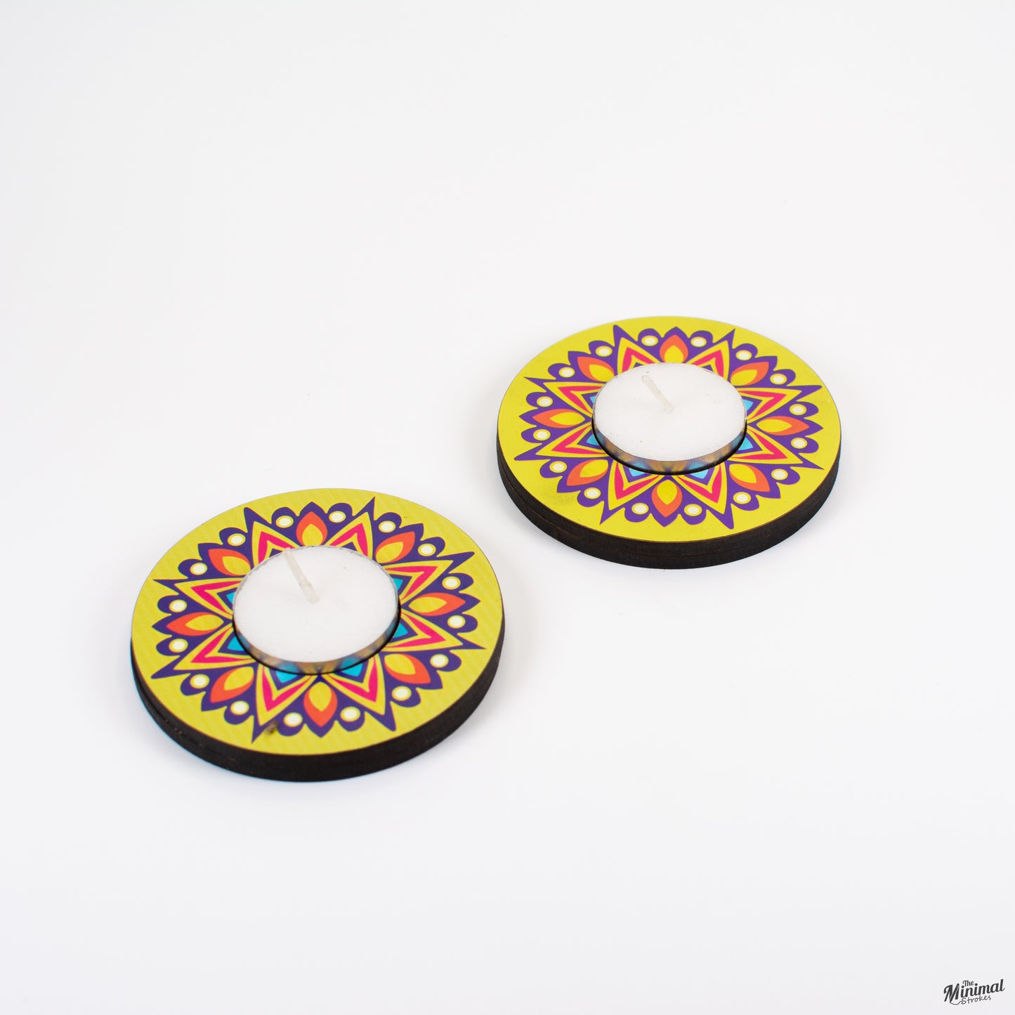 Diya Holder - Rangoli (Pack of 2)
