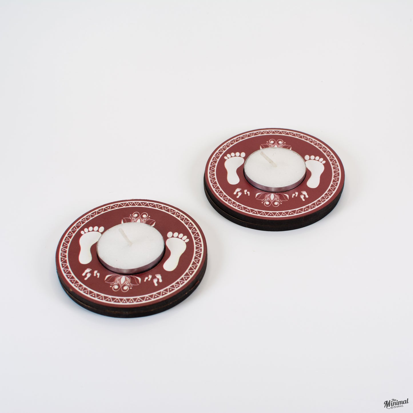 Diya Holder - Goddess Laxmi's Feet (Pack of 2)