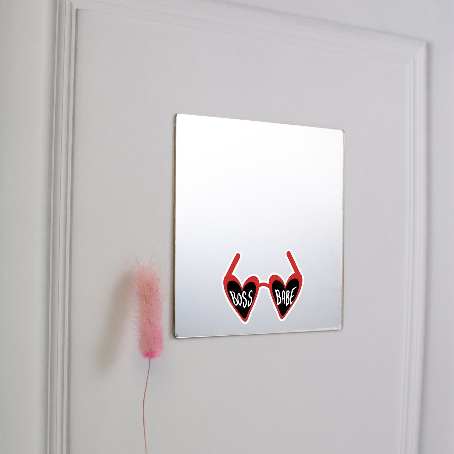 Printed Mirror - Boss Babe