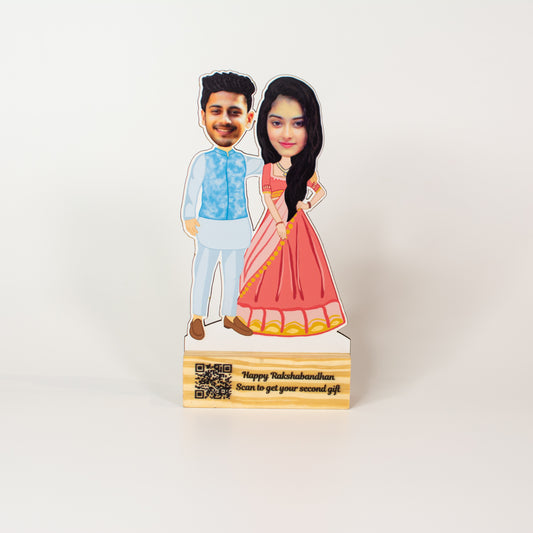 Caricature - Brother-Sister Duo