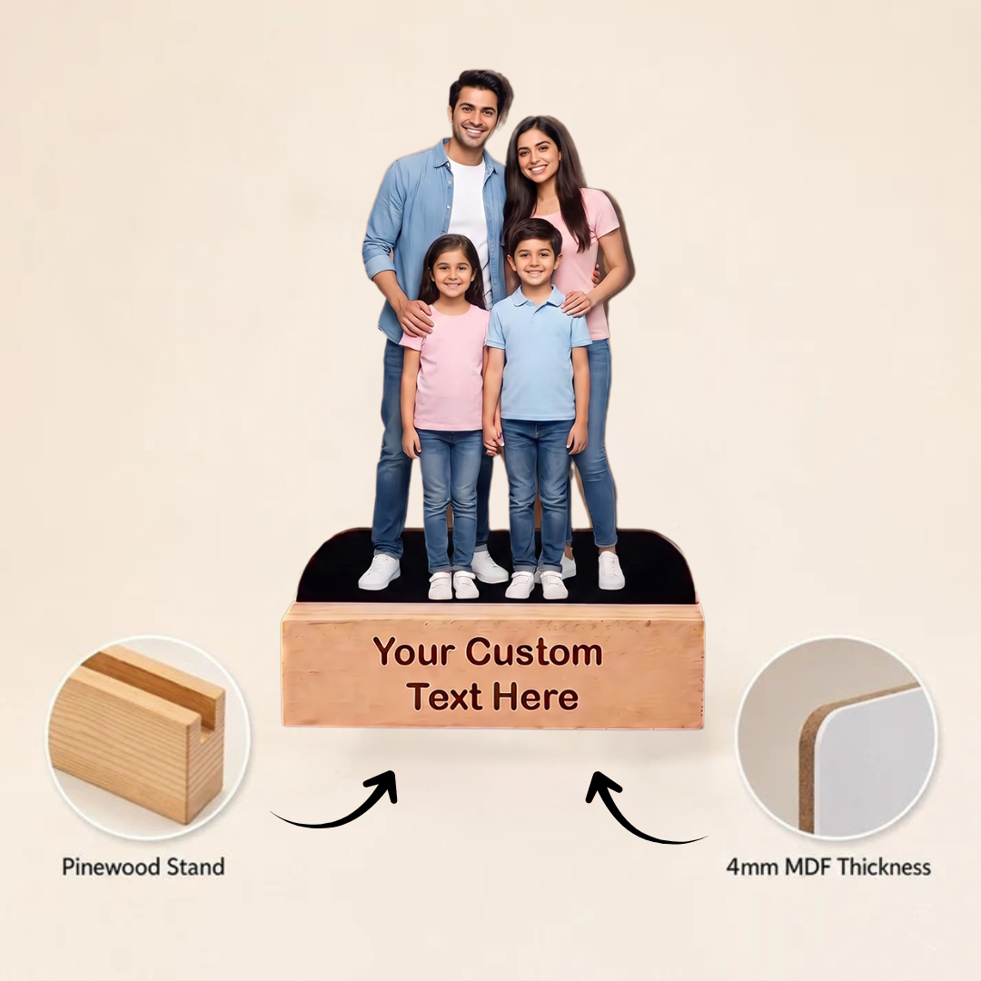 Personalized Full Family Photo Caricature