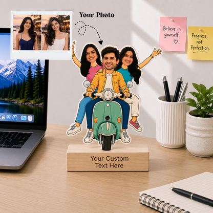 Personalized Squad Caricature With Stand