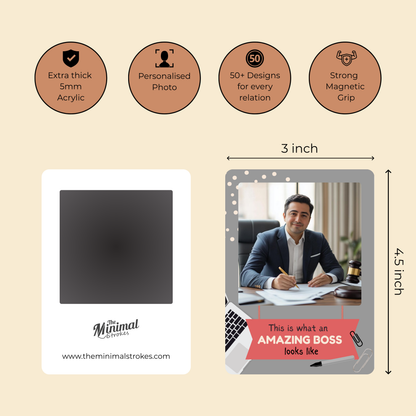 Amazing Boss Personalised Photo Magnet
