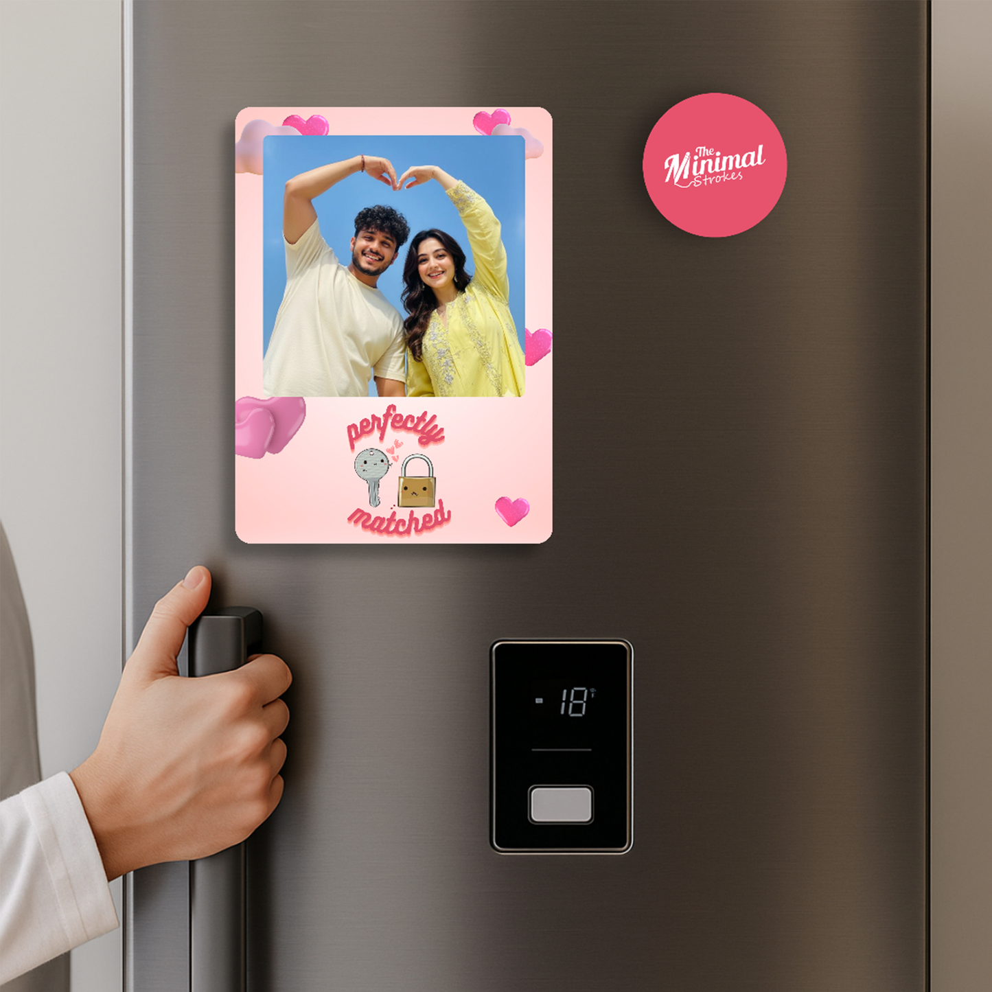 Perfectly Matched Couple Photo Magnet