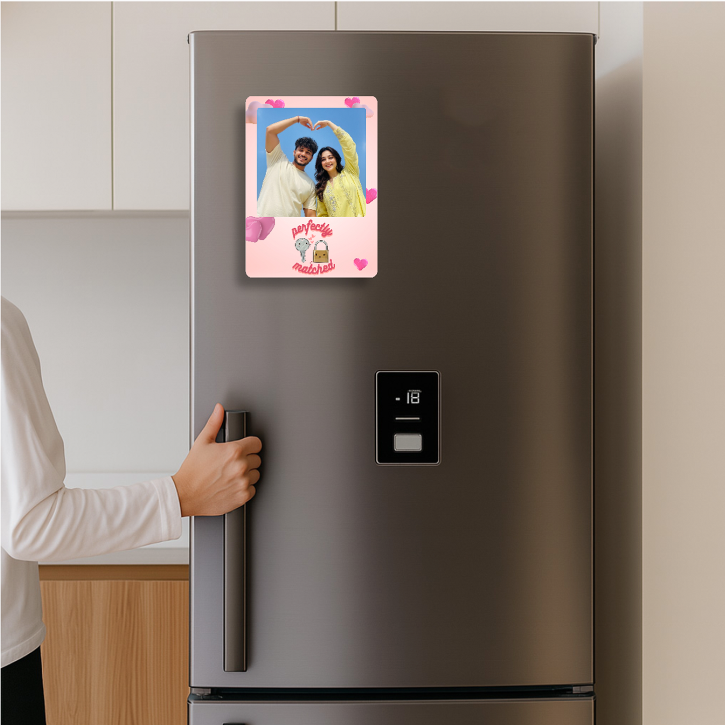 Perfectly Matched Couple Photo Magnet