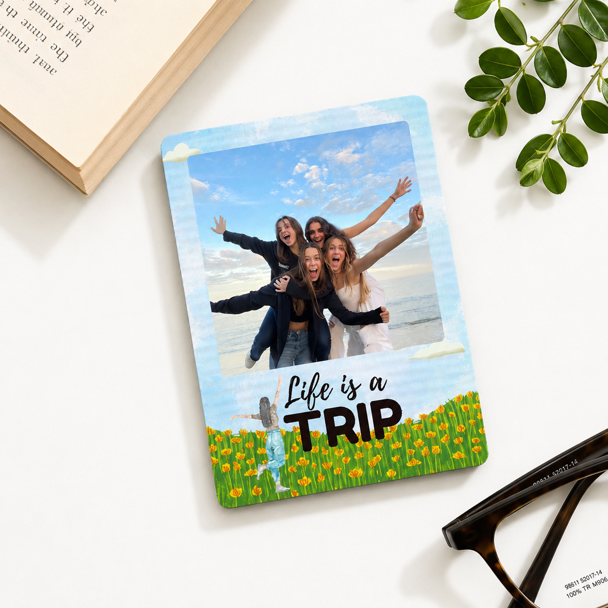 Life Is a Trip Personalised Photo Magnet