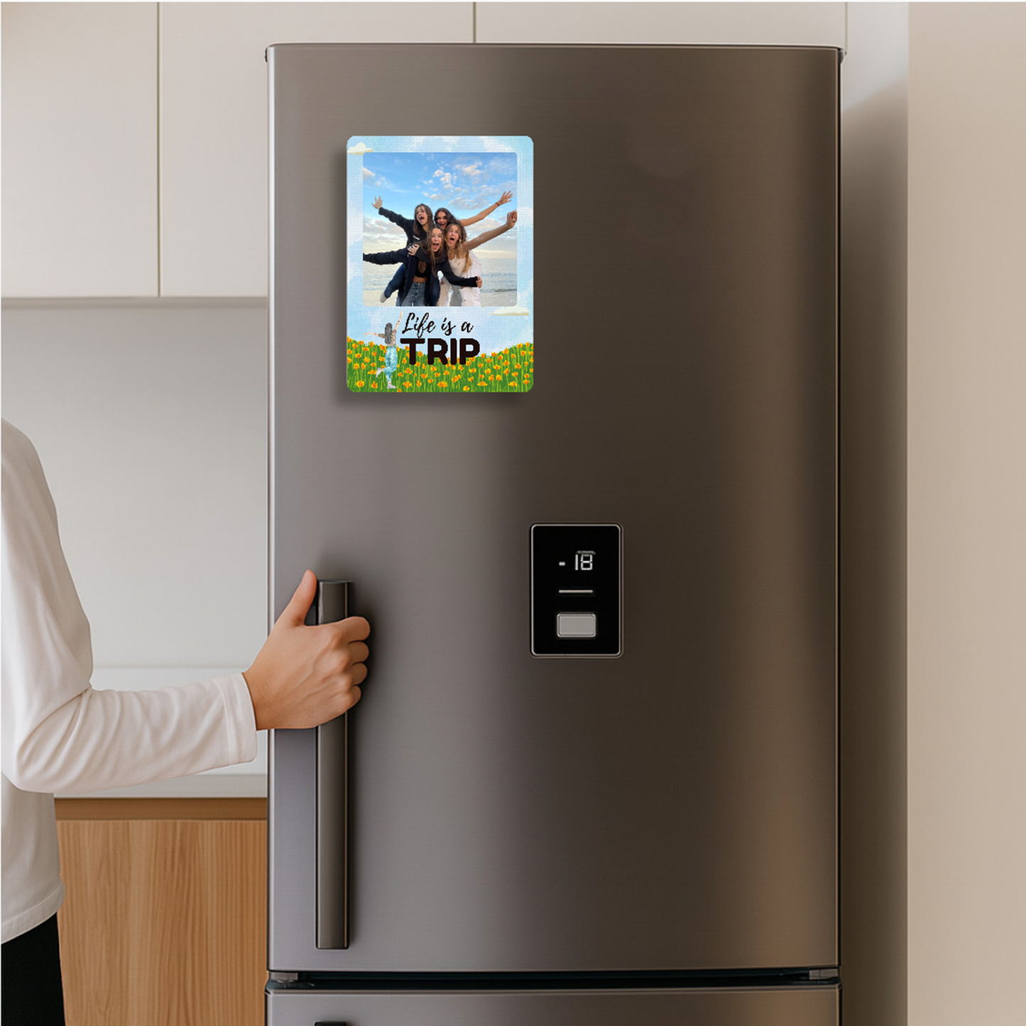 Life Is a Trip Personalised Photo Magnet