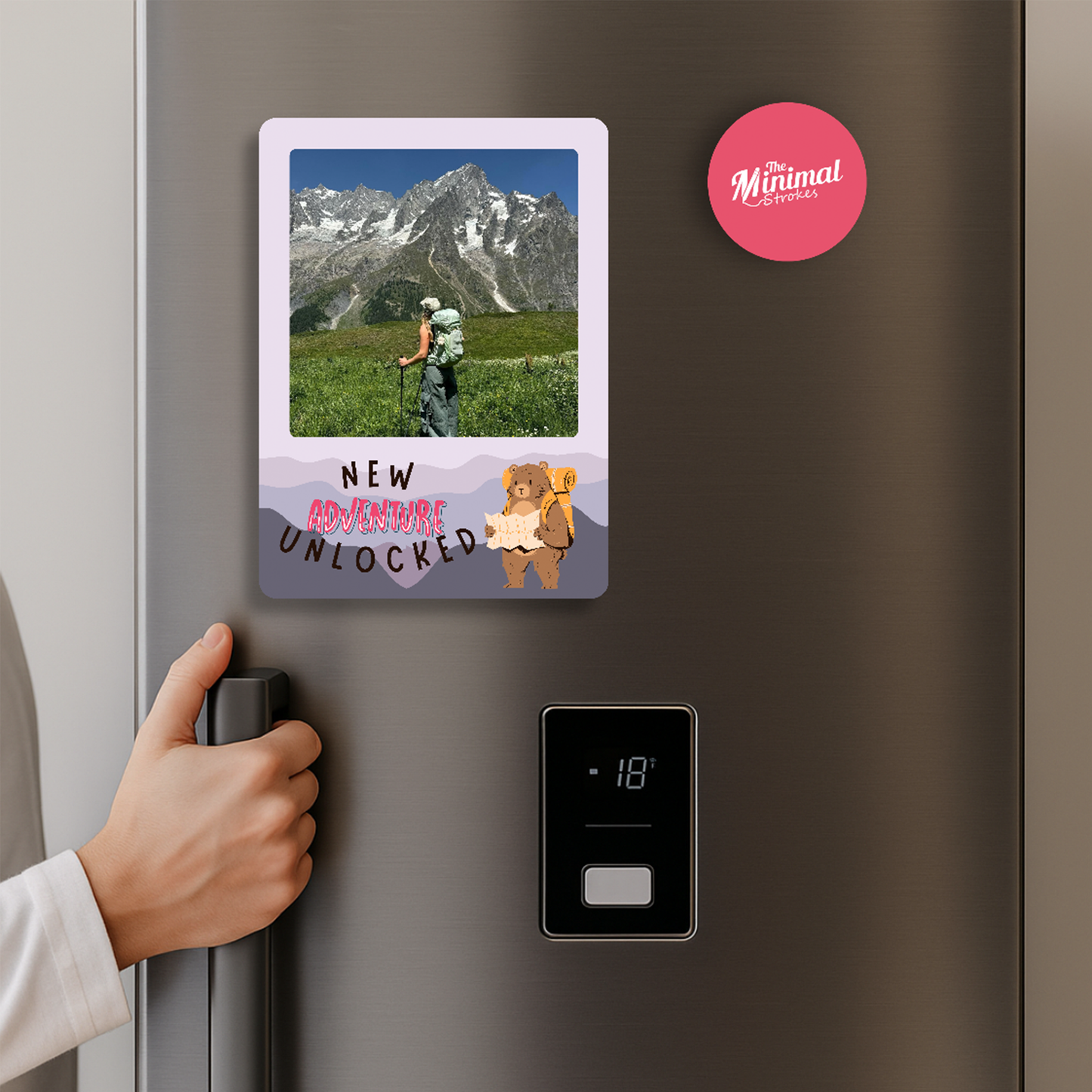New Adventures Personalised Magnet