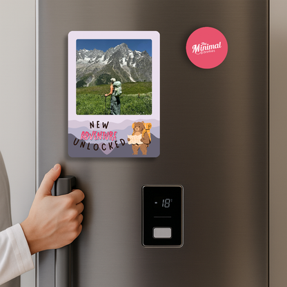 New Adventures Personalised Magnet