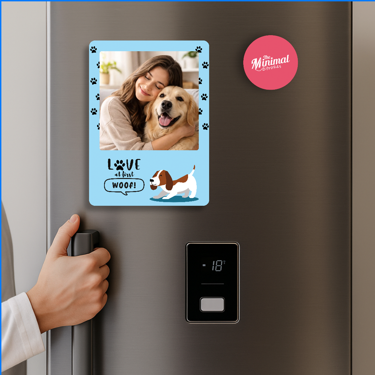 Love at First Woof Pet Magnet