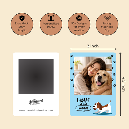 Love at First Woof Pet Magnet