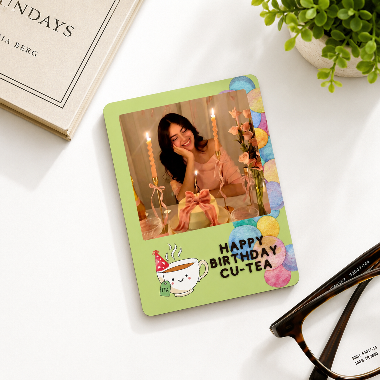 Birthday Cu-Tea Personalised Magnet