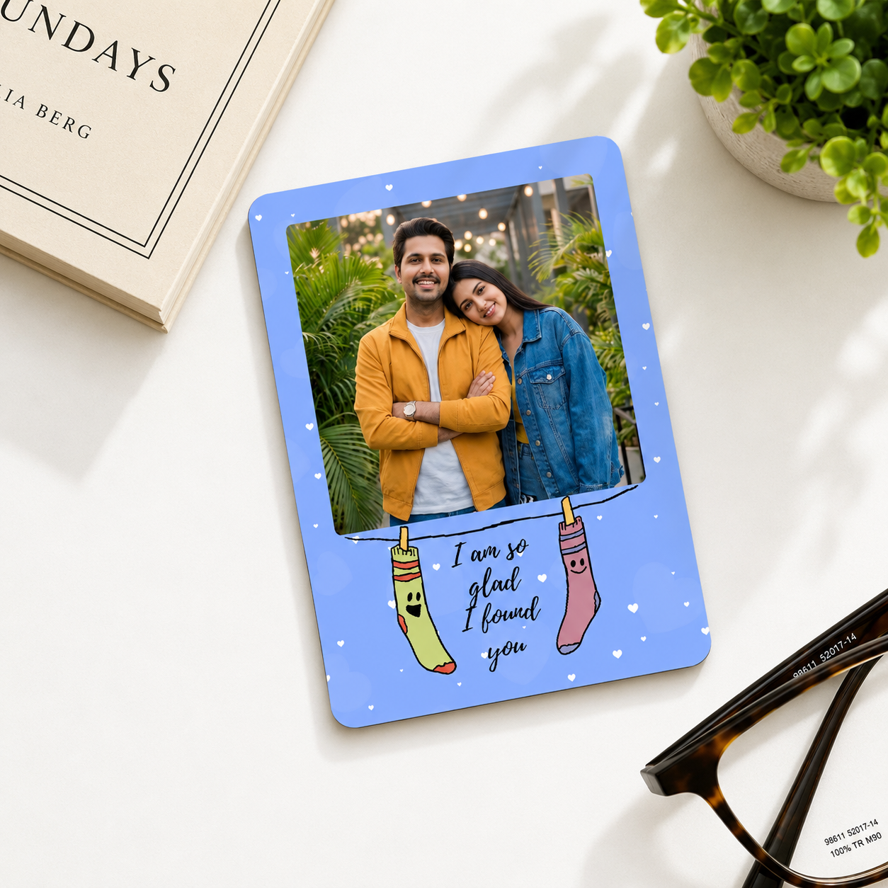 Glad I Found You Personalised Magnet