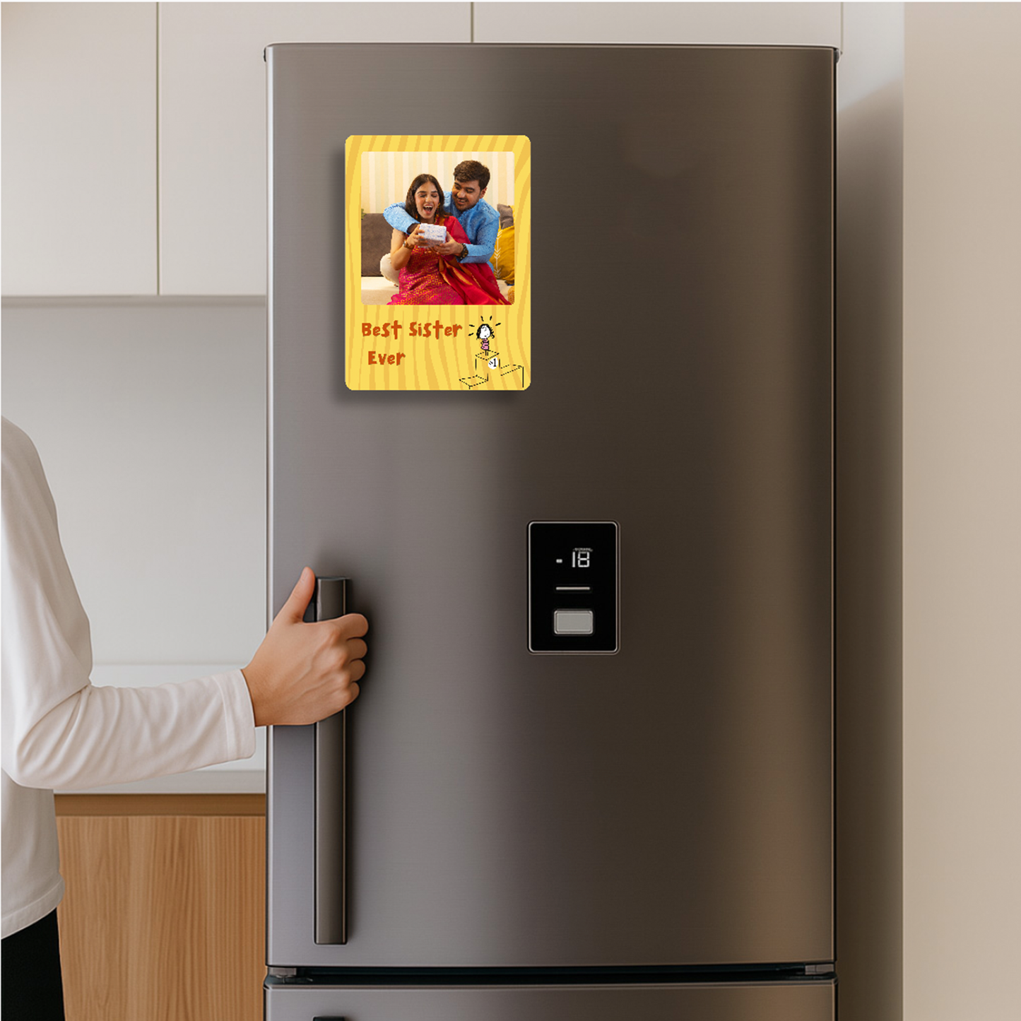 Best Sister Personalised Photo Magnet