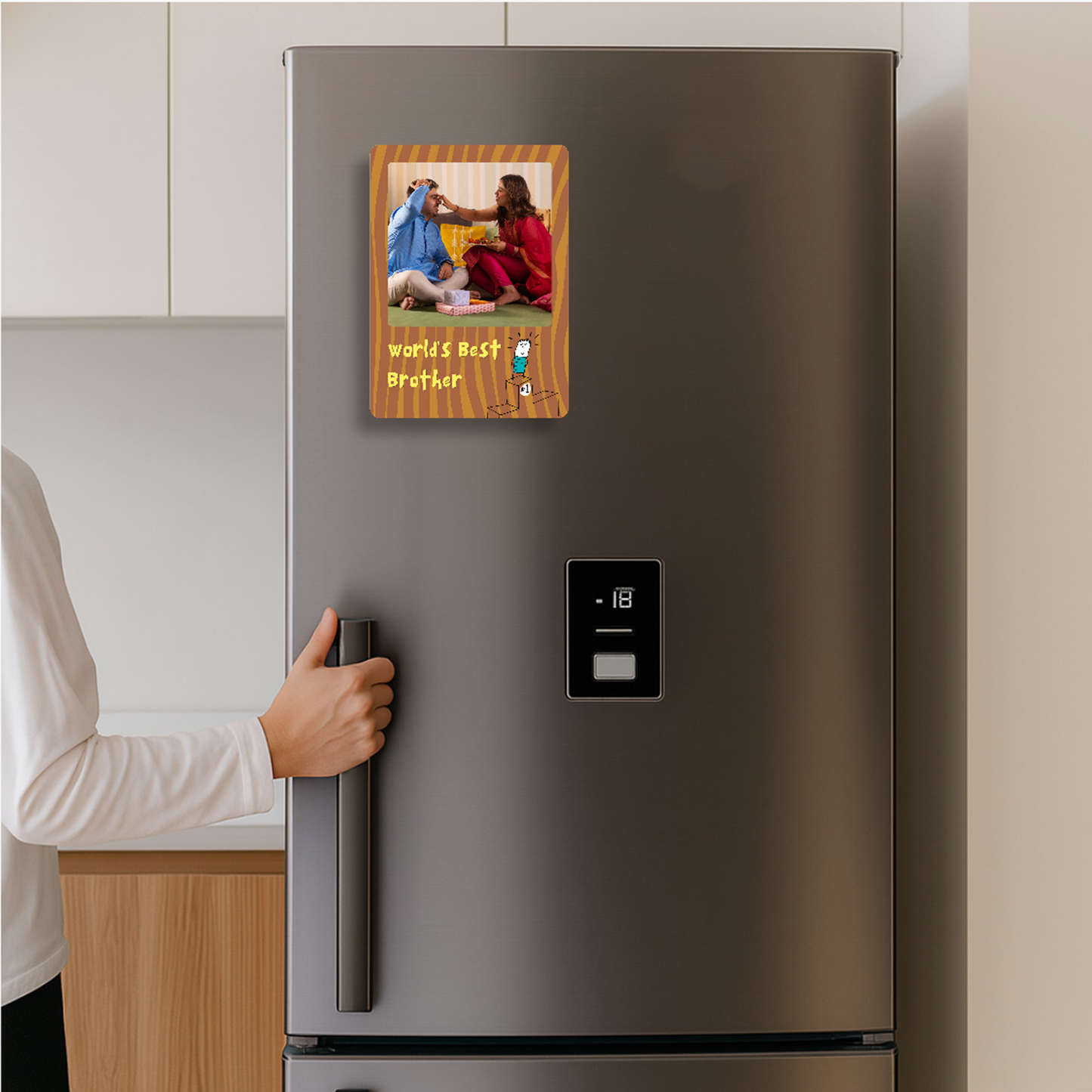 Best Brother Personalised Photo Magnet