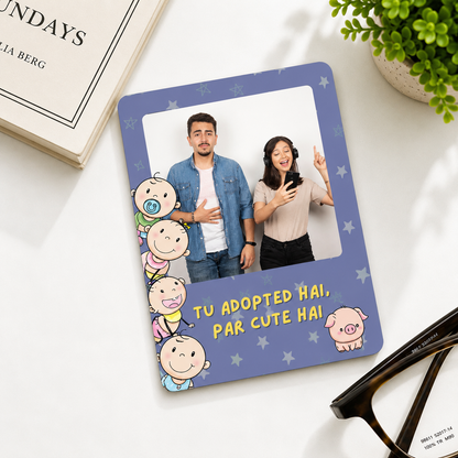 Adopted but Cute Sibling Personalised Magnet
