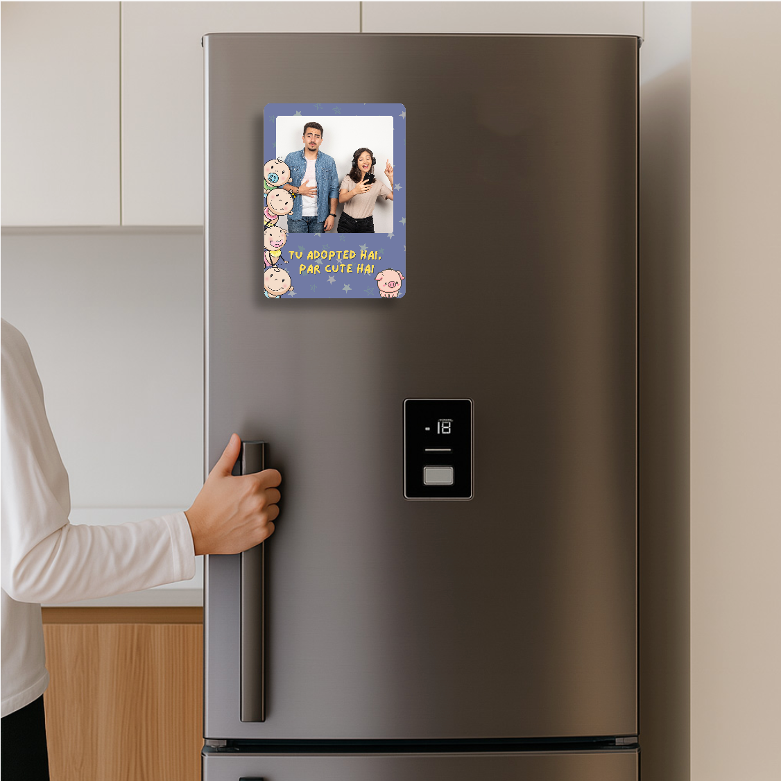 Adopted but Cute Sibling Personalised Magnet