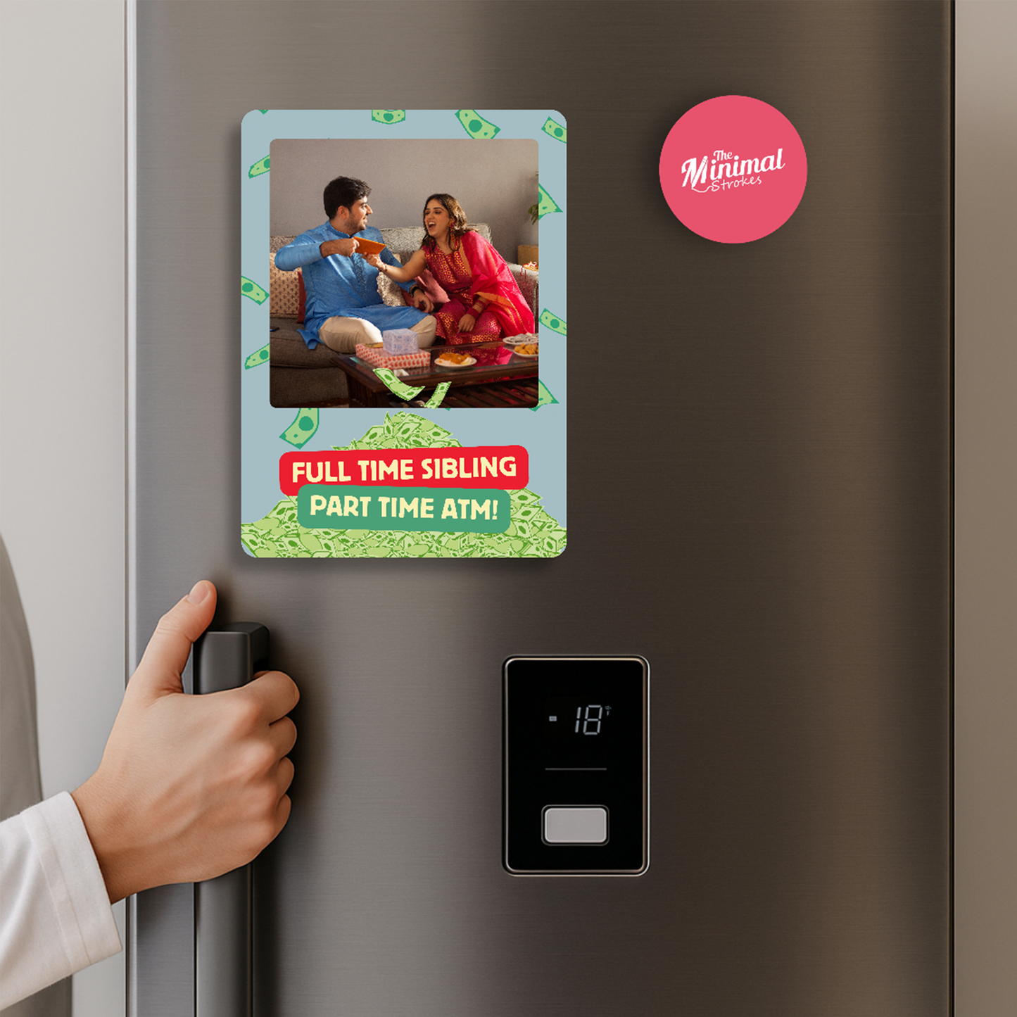 Sibling ATM Personalised Photo Magnet
