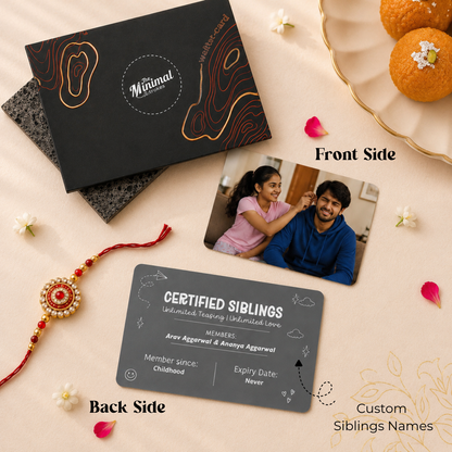 Personalized Sibling Membership Combo – Caricature & Wallet Card