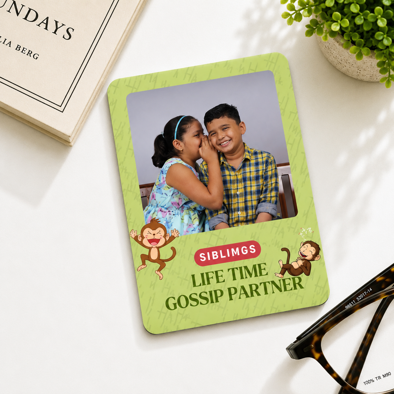Gossip Partner Personalised Photo Magnet