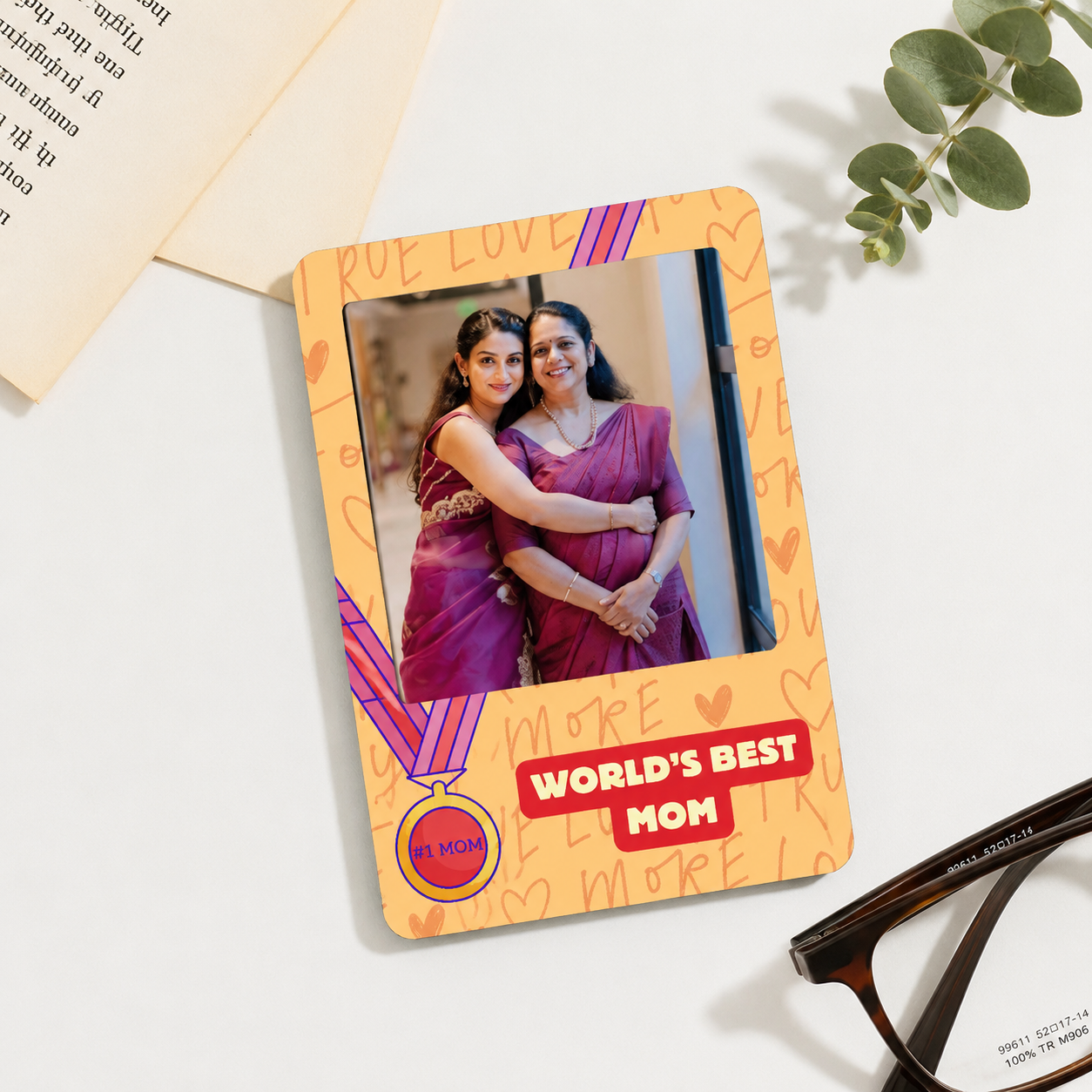Best Mom Personalised Photo Magnet