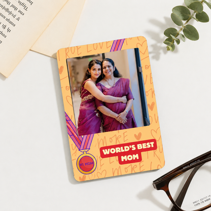 Best Mom Personalised Photo Magnet