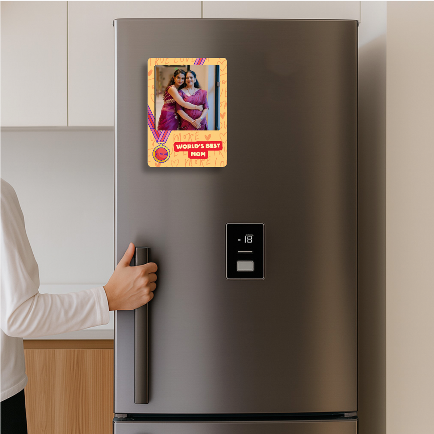 Best Mom Personalised Photo Magnet