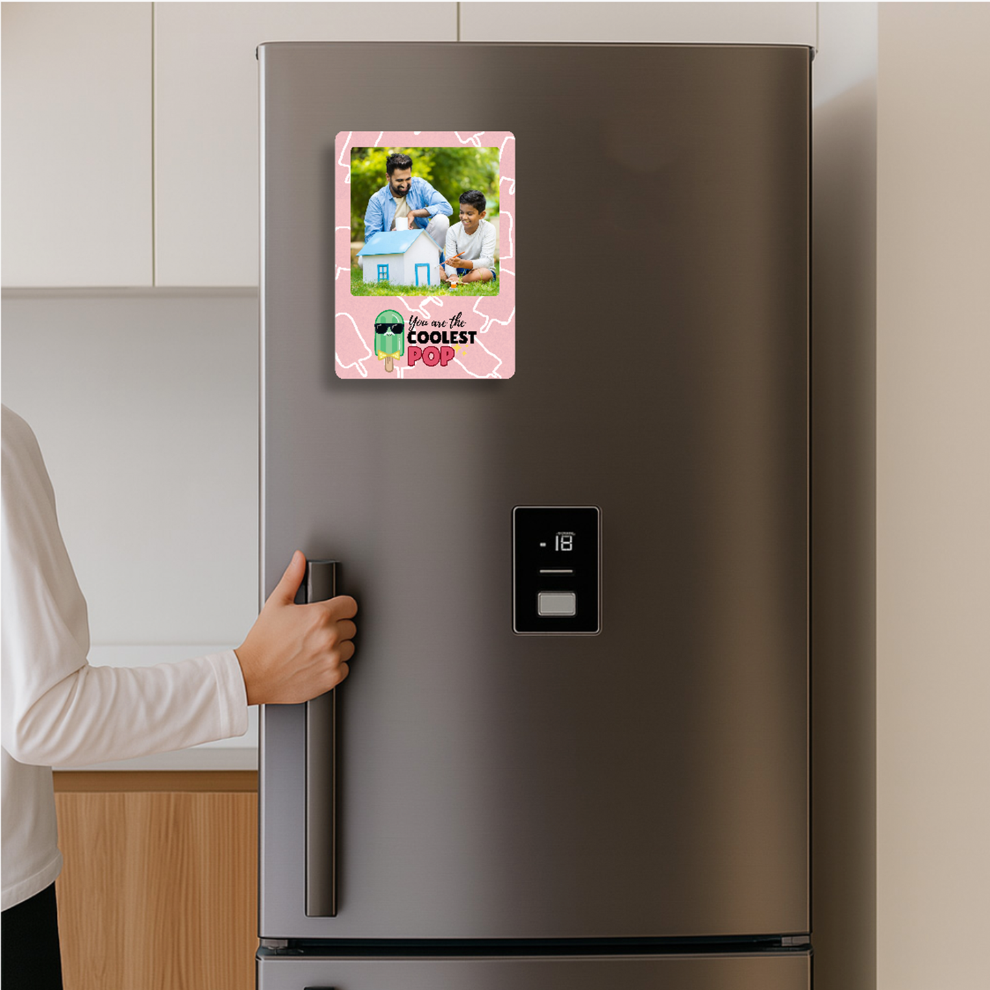 Coolest Dad Personalised Photo Magnet