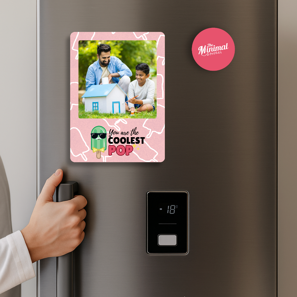 Coolest Dad Personalised Photo Magnet