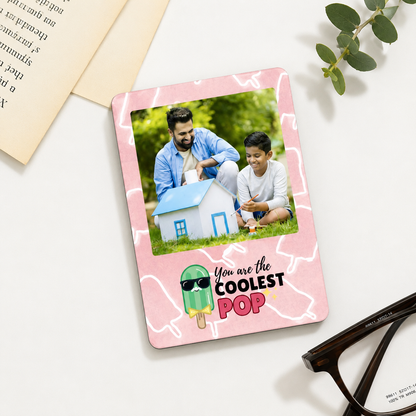 Coolest Dad Personalised Photo Magnet