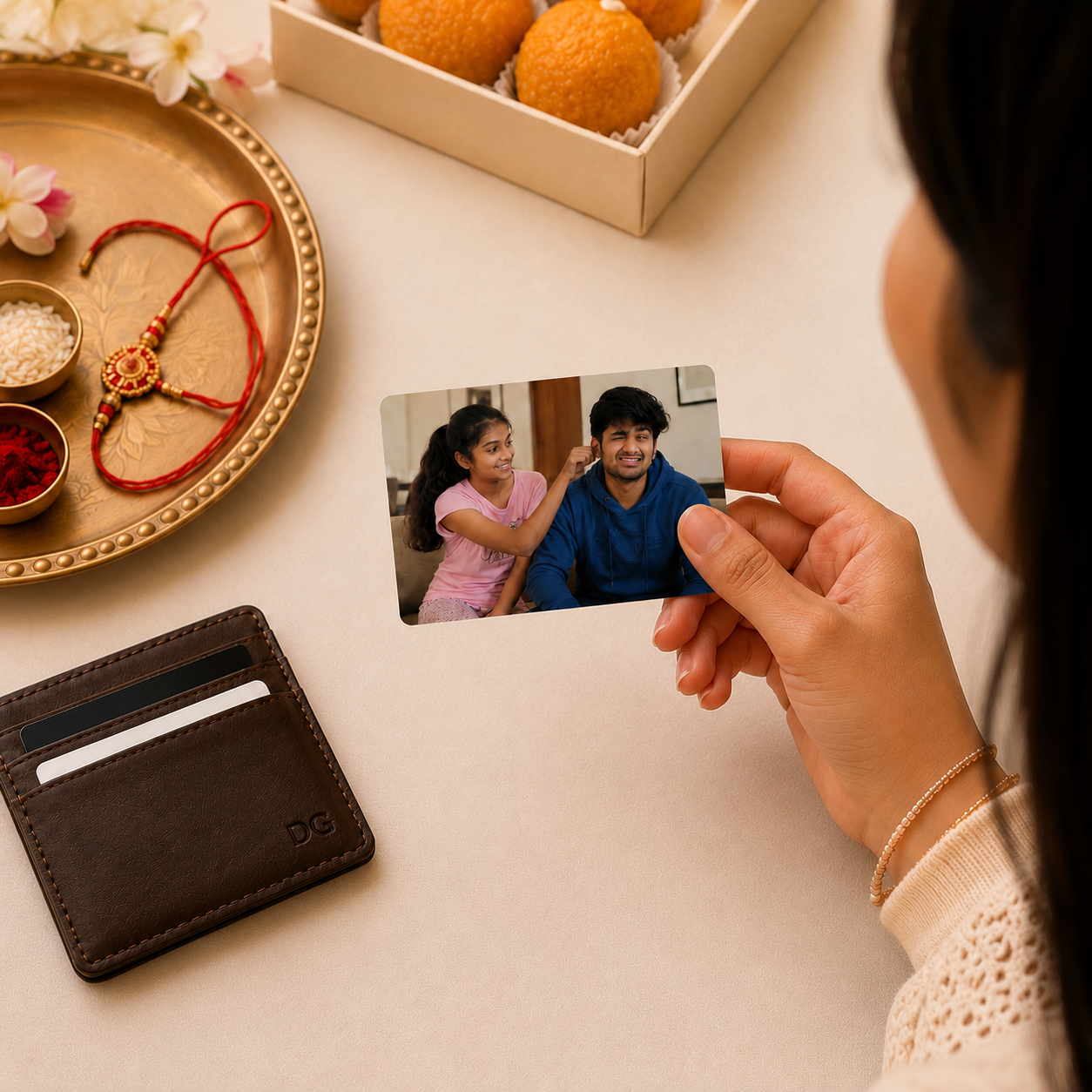 Certified Siblings Wallet Card – Personalized Rakhi Gift