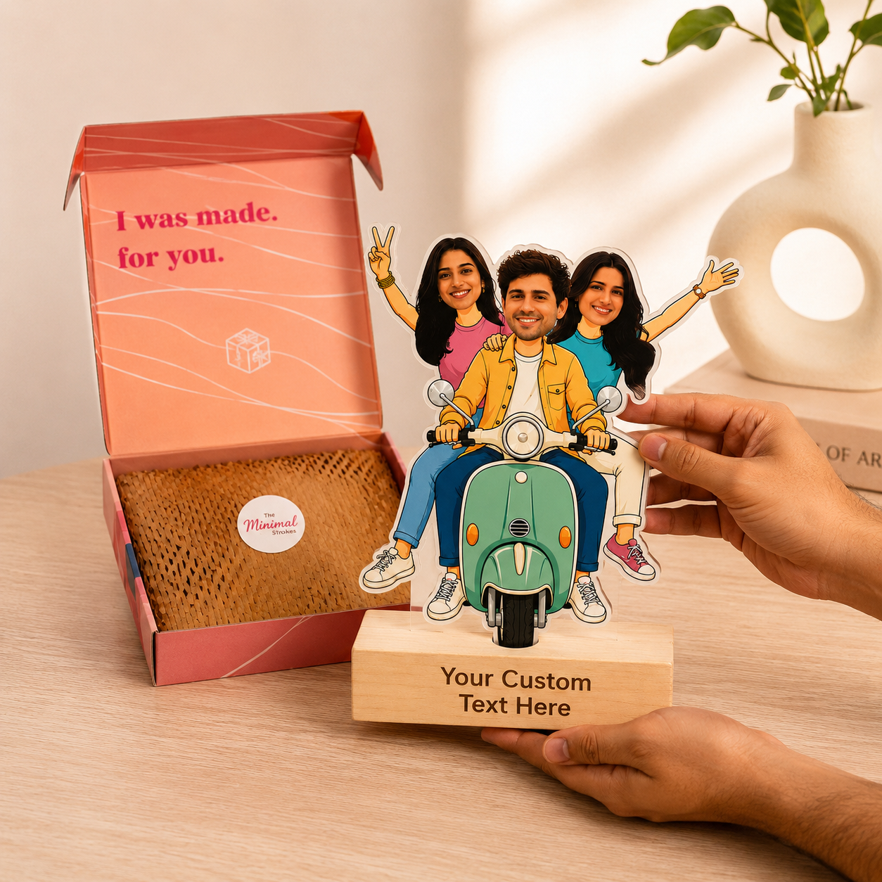 Personalized Squad Caricature With Stand