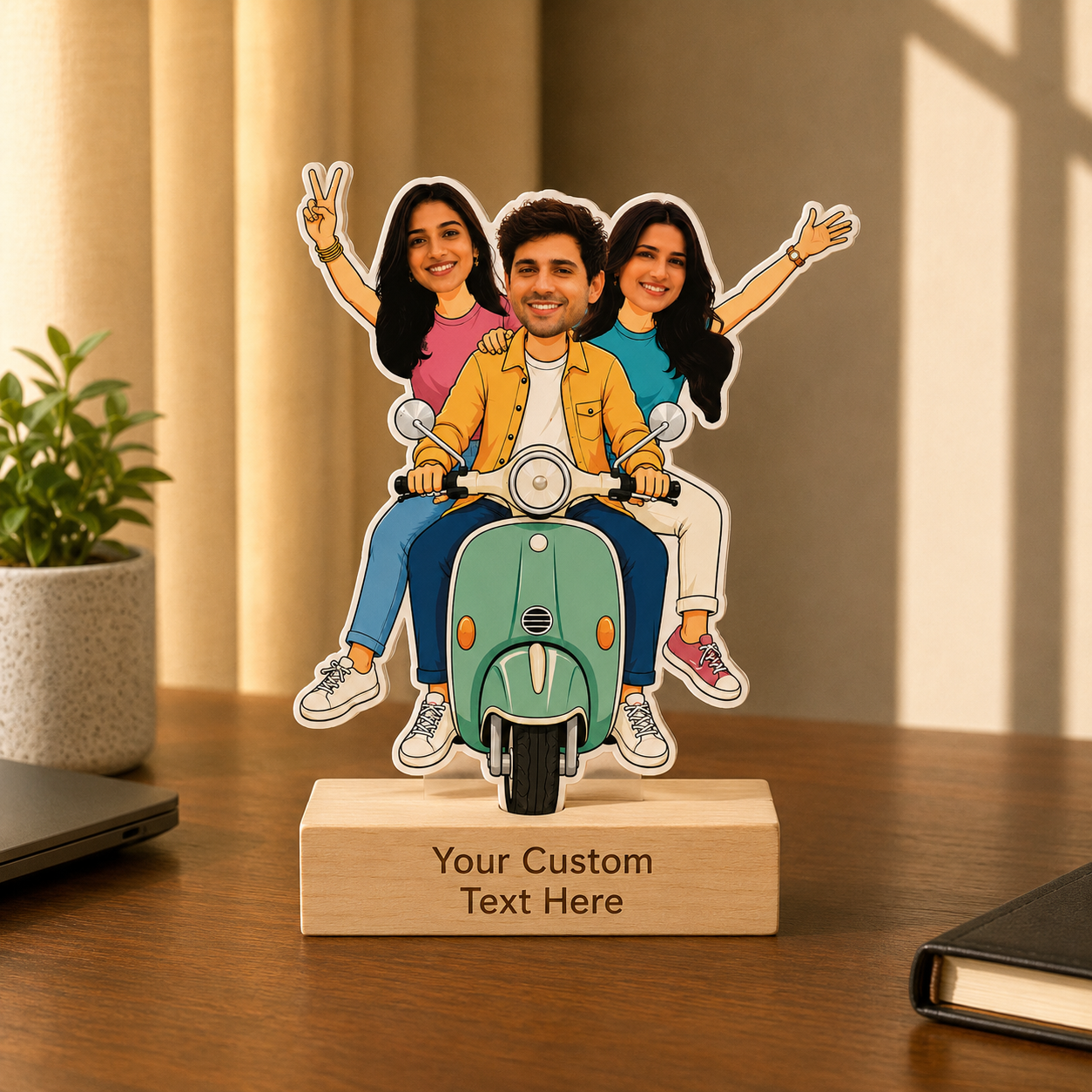 Personalized Squad Caricature With Stand