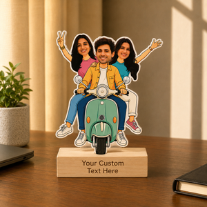 Personalized Squad Caricature With Stand