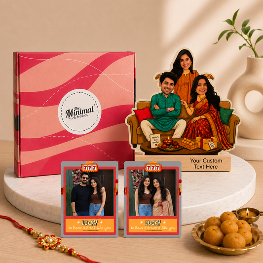 Best Bhai Bhabhi Rakhi Combo – Personalized Raksha Bandhan Gift