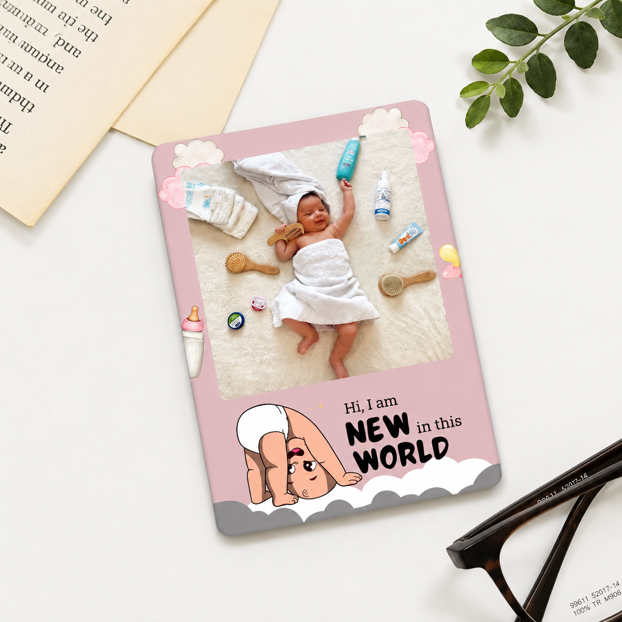 Newborn Baby Personalised Photo Magnet
