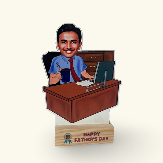 Caricature - Working Dad