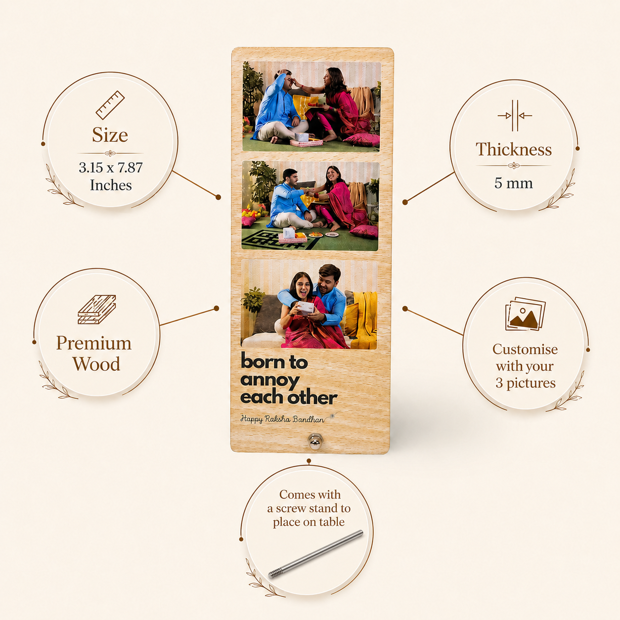Personalised Photo Strip for Rakshabandhan