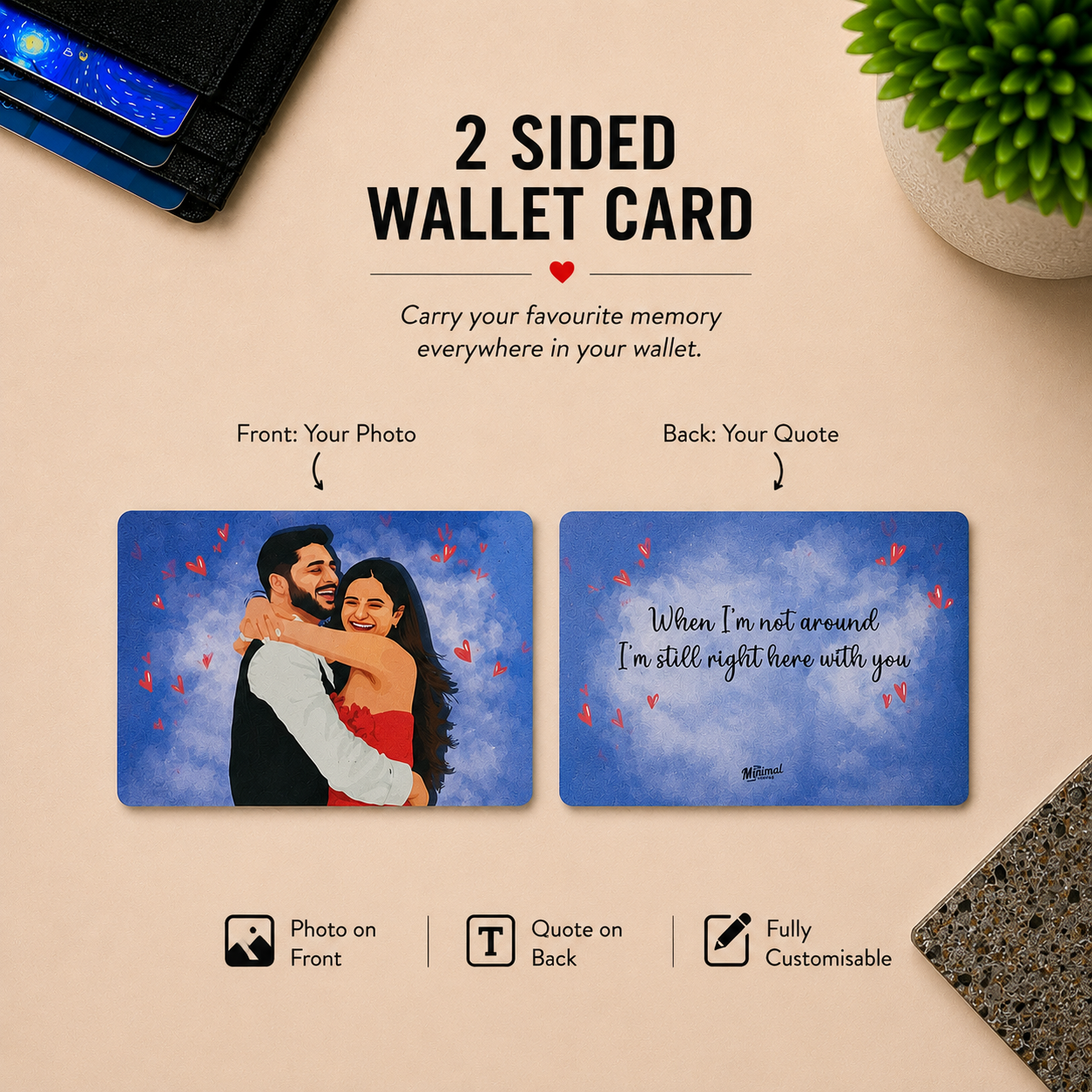 Custom Illustration Wallet Card
