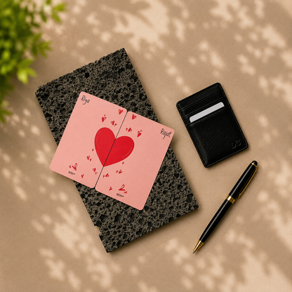 Personalised Couple Wallet Card - Set of 2 Cards