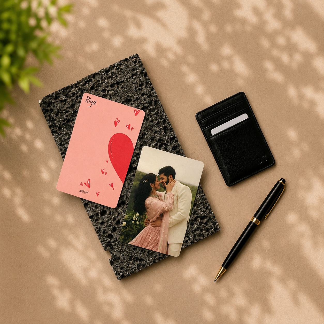 Personalised Couple Wallet Card - Set of 2 Cards