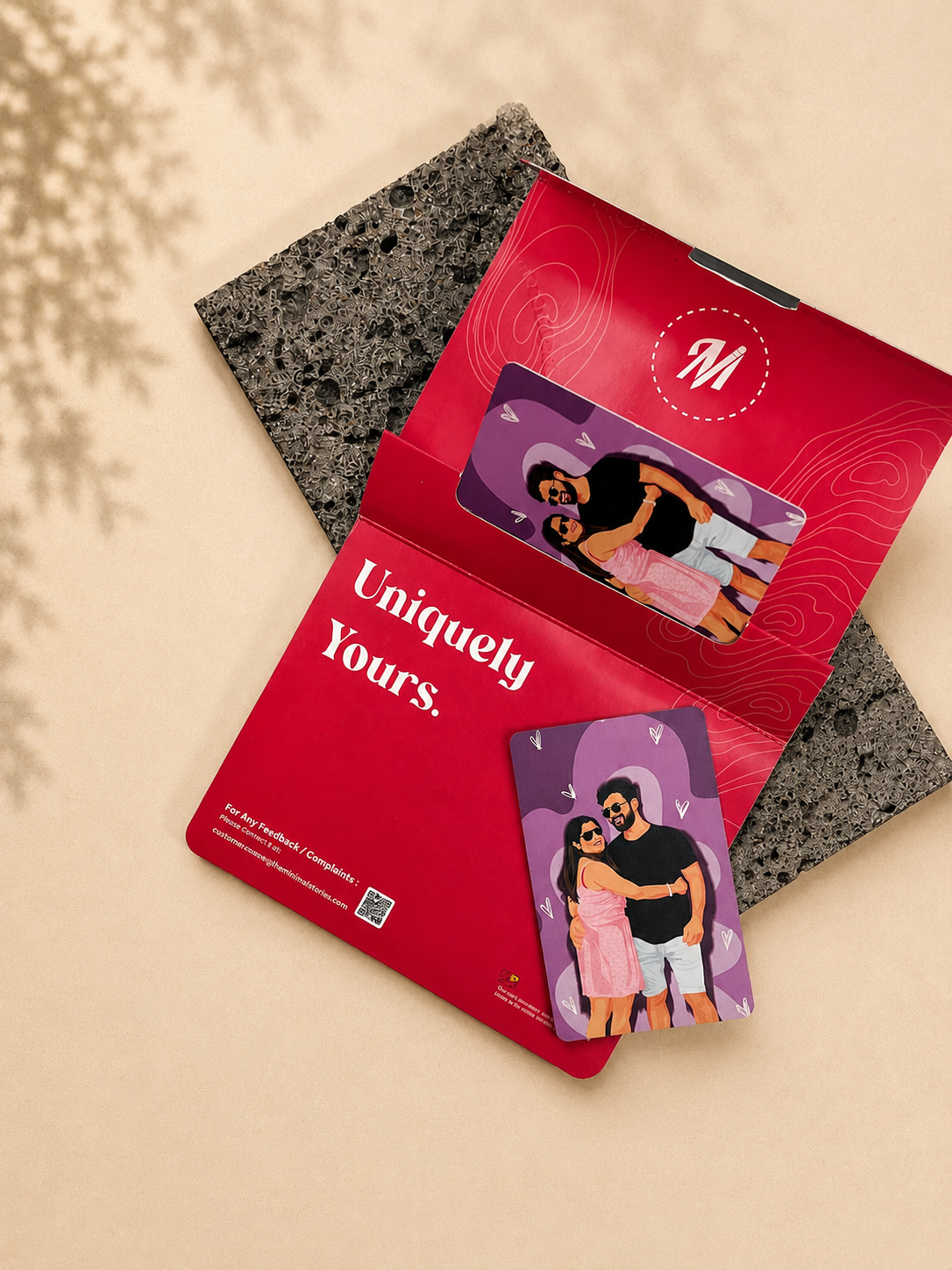 Personalised Couple Wallet Card - Set of 2 Cards