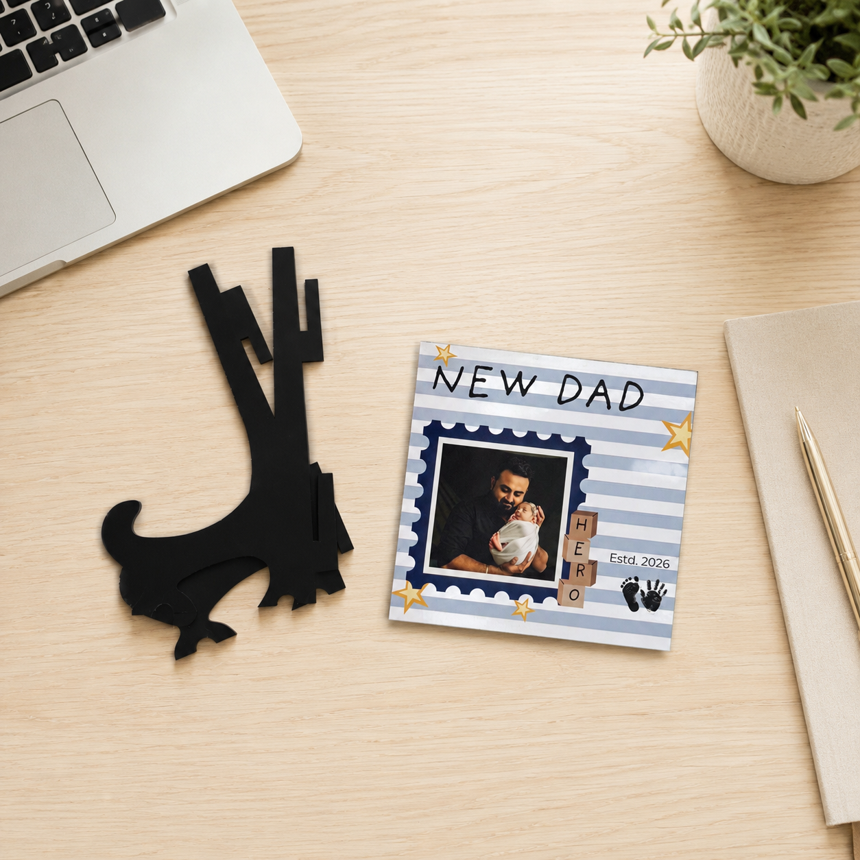 New Dad Frame - With Stand