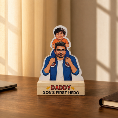 Caricature - Daddy's Little Champ