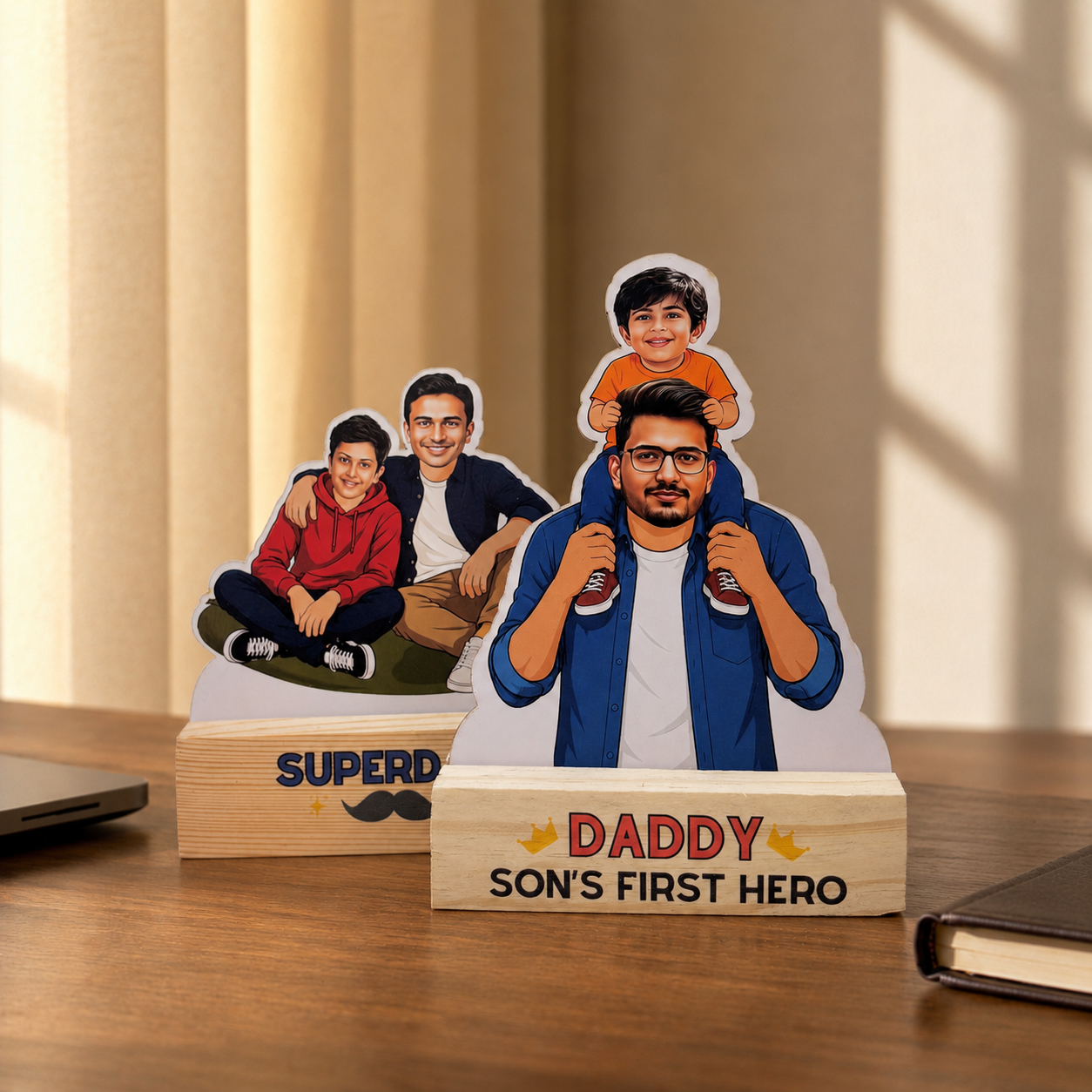 Caricature - Daddy's Little Champ