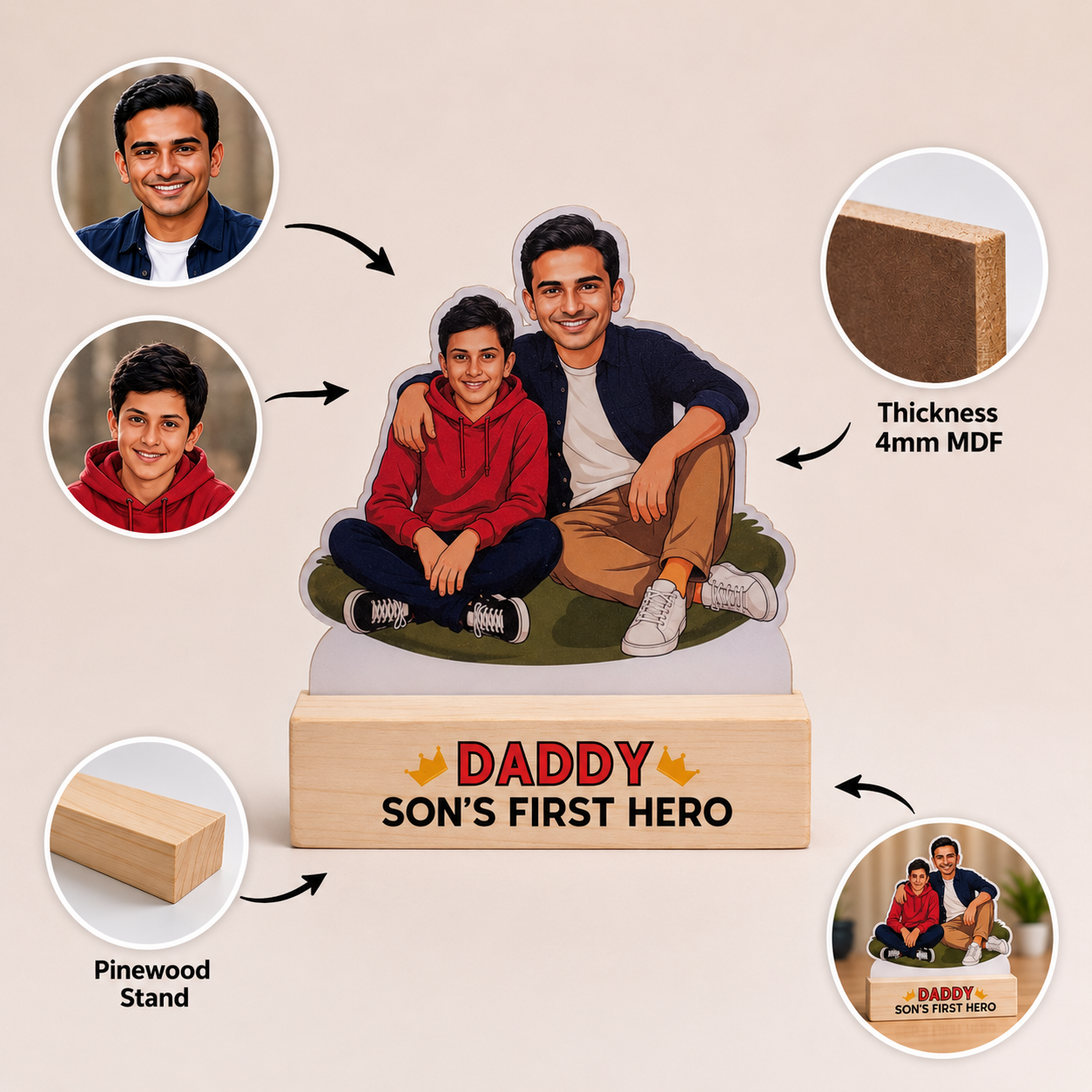 Caricature - Like Father, Like Son