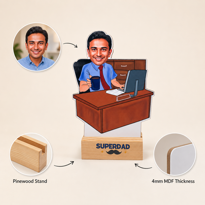 Caricature - Working Dad