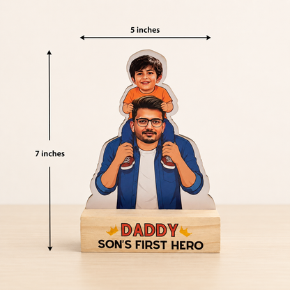 Caricature - Daddy's Little Champ